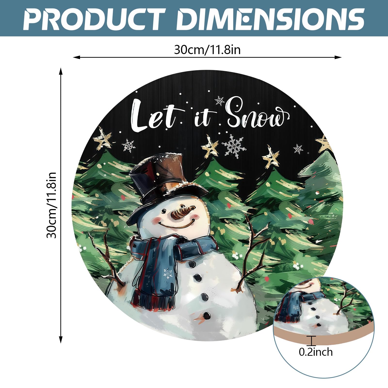 Merry & Bright – Winter Welcome Door Sign