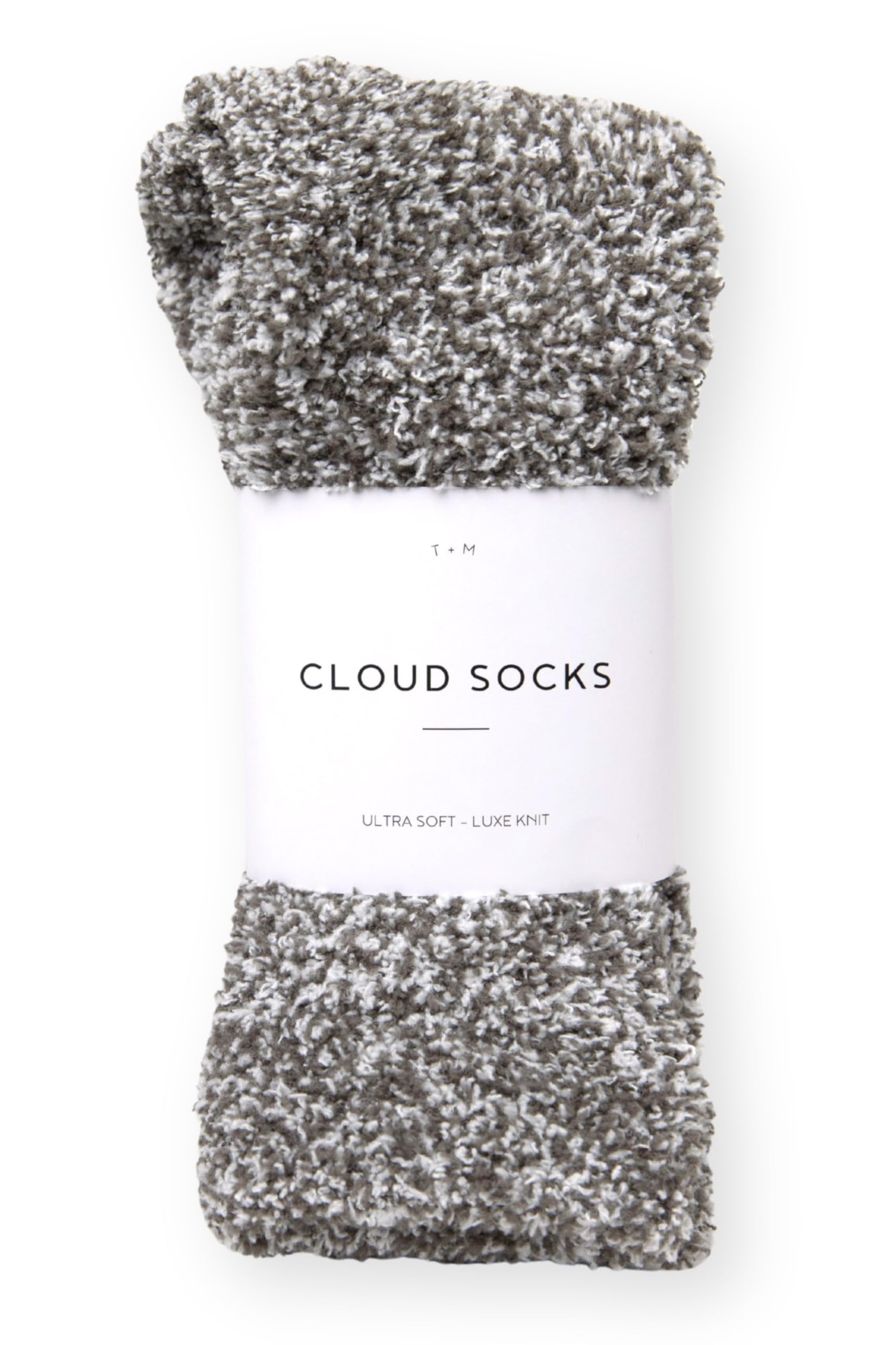 Merry & Bright Fluffy Fuzzy Cloud Socks for Men