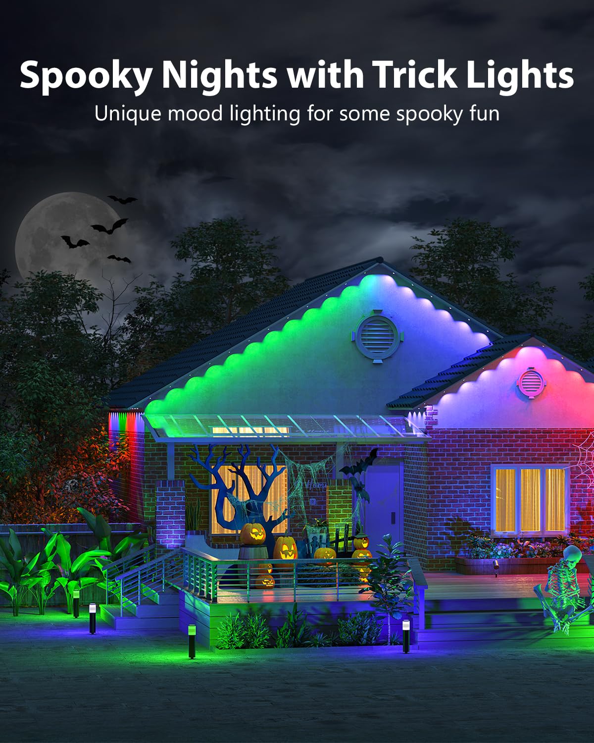 Merry & Bright Smart LED Outdoor Lights – 158FT