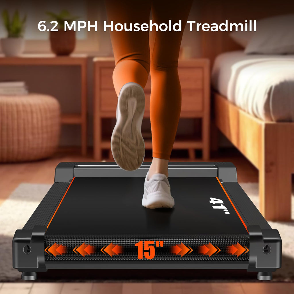 Merry & Bright: Foldable Home Treadmill – 3.0HP Quiet Walking & Running Pad