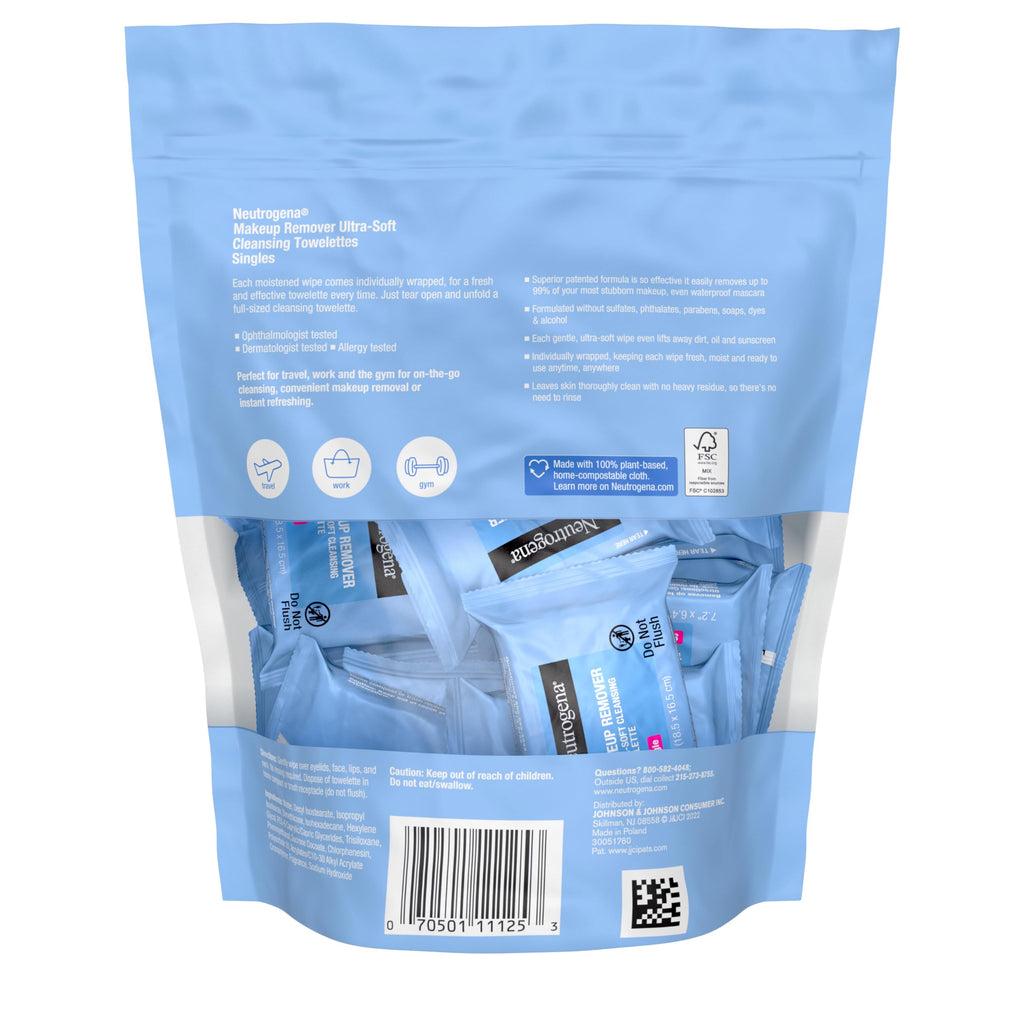 Merry & Bright Neutrogena Makeup Remover Wipes 20ct.