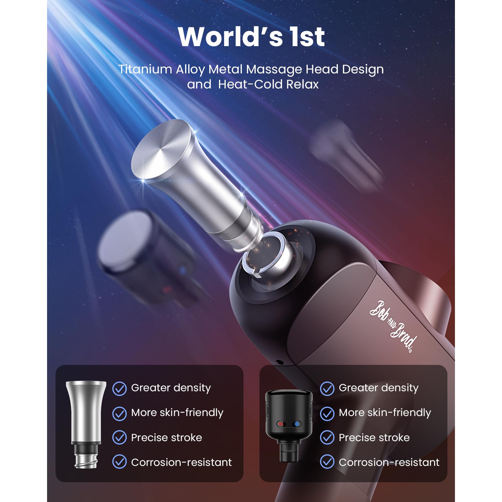 Merry & Bright X6 Pro Max Heat & Cold Deep Tissue Massage Gun