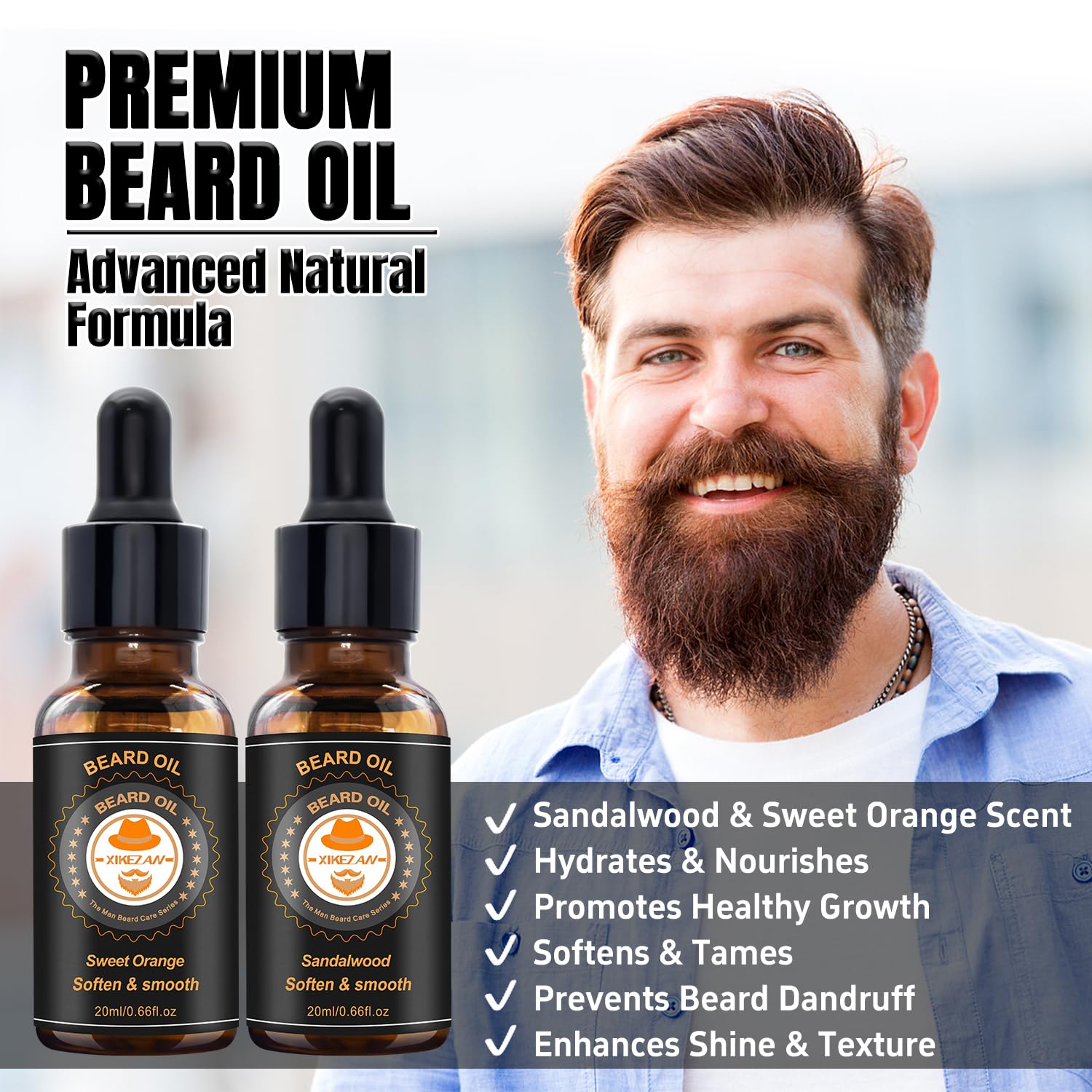 Merry & Bright Beard Grooming Kit – Complete Beard Care Set