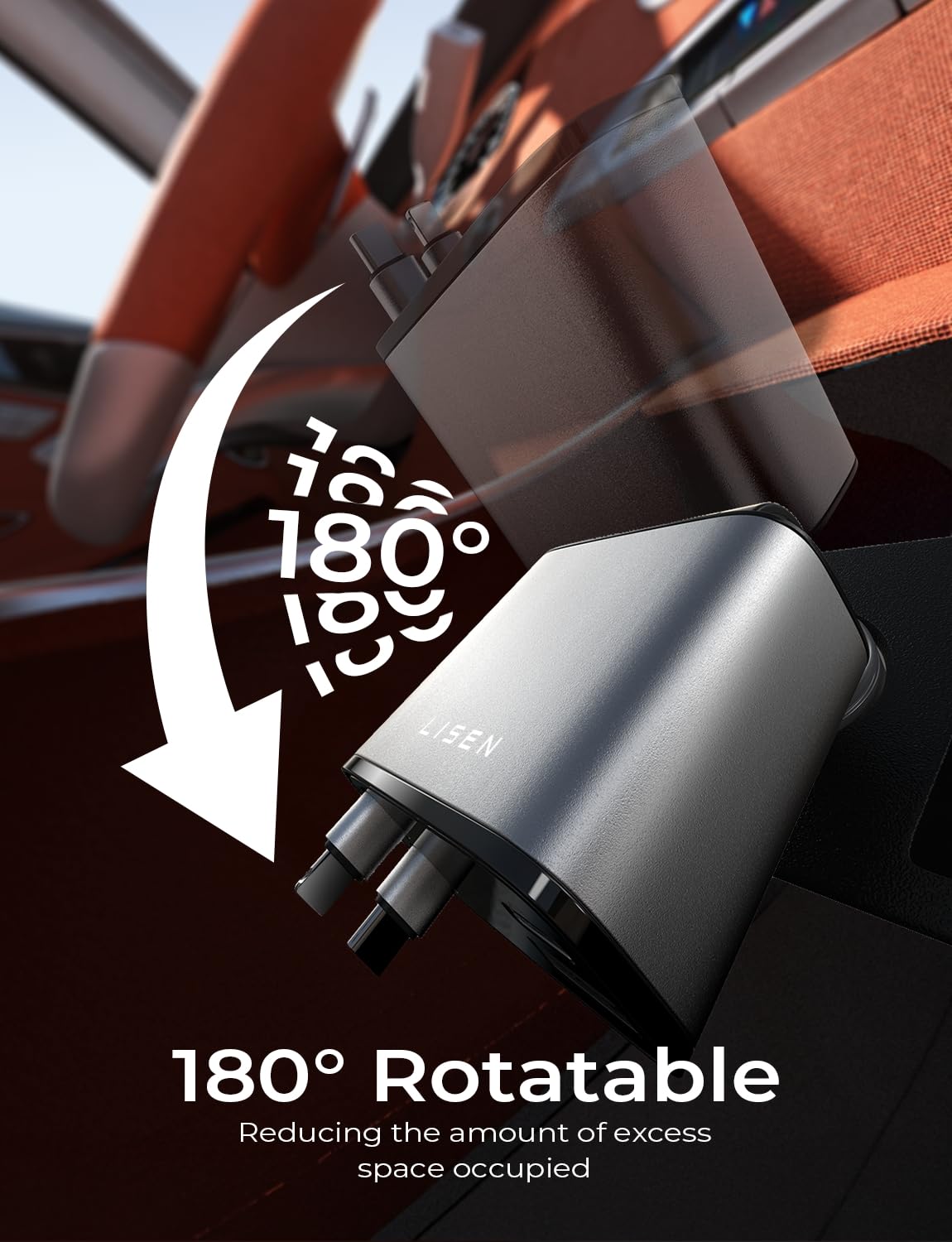 Merry & Bright Retractable Car Charger for iPhone 17, 69W