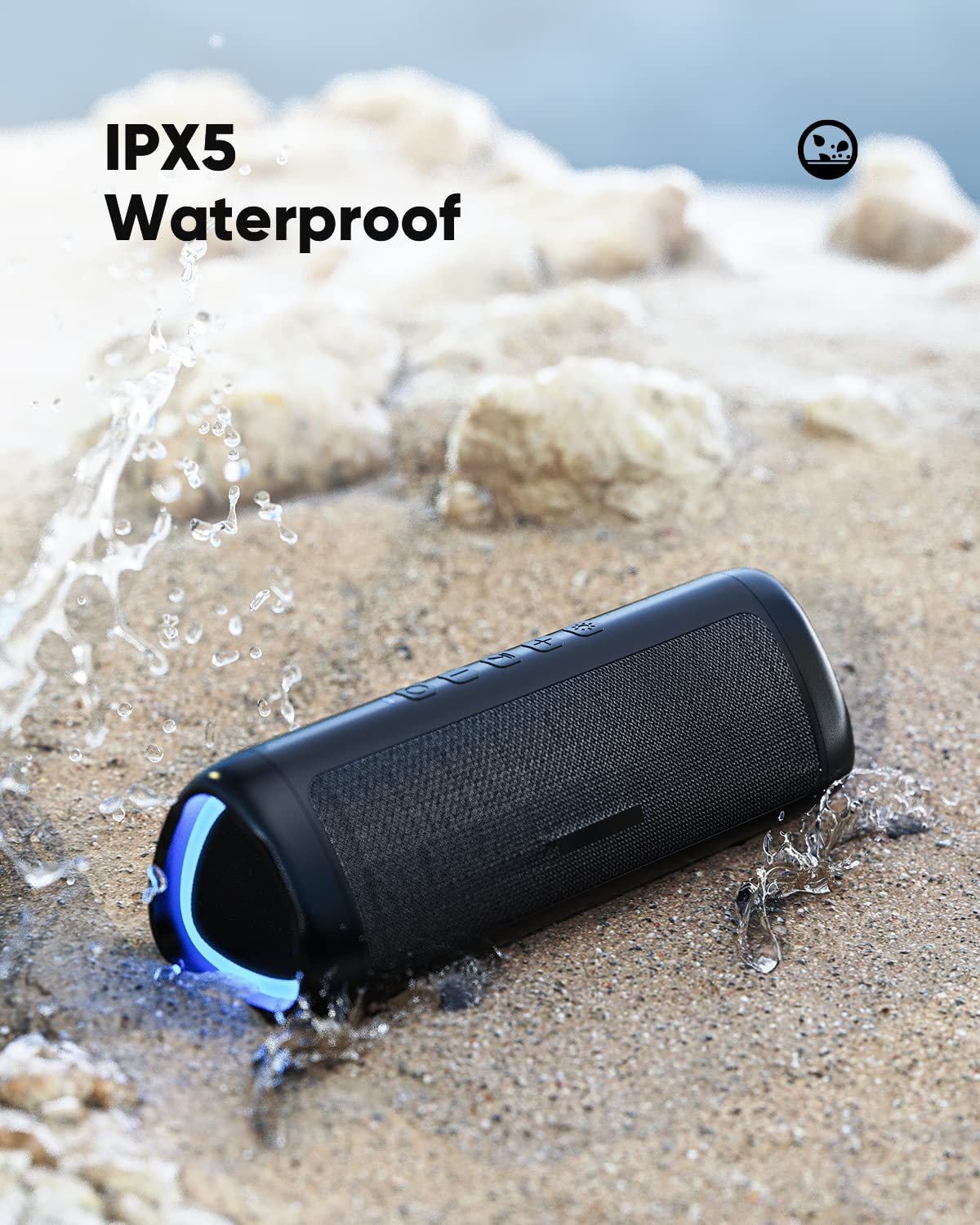 Merry & Bright Wireless Bluetooth Speaker – Waterproof Party Sound