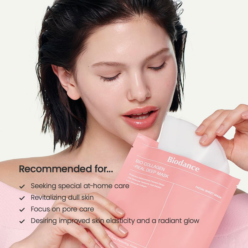 Merry & Bright  Bio-Collagen Real Deep Mask 4 Pack
