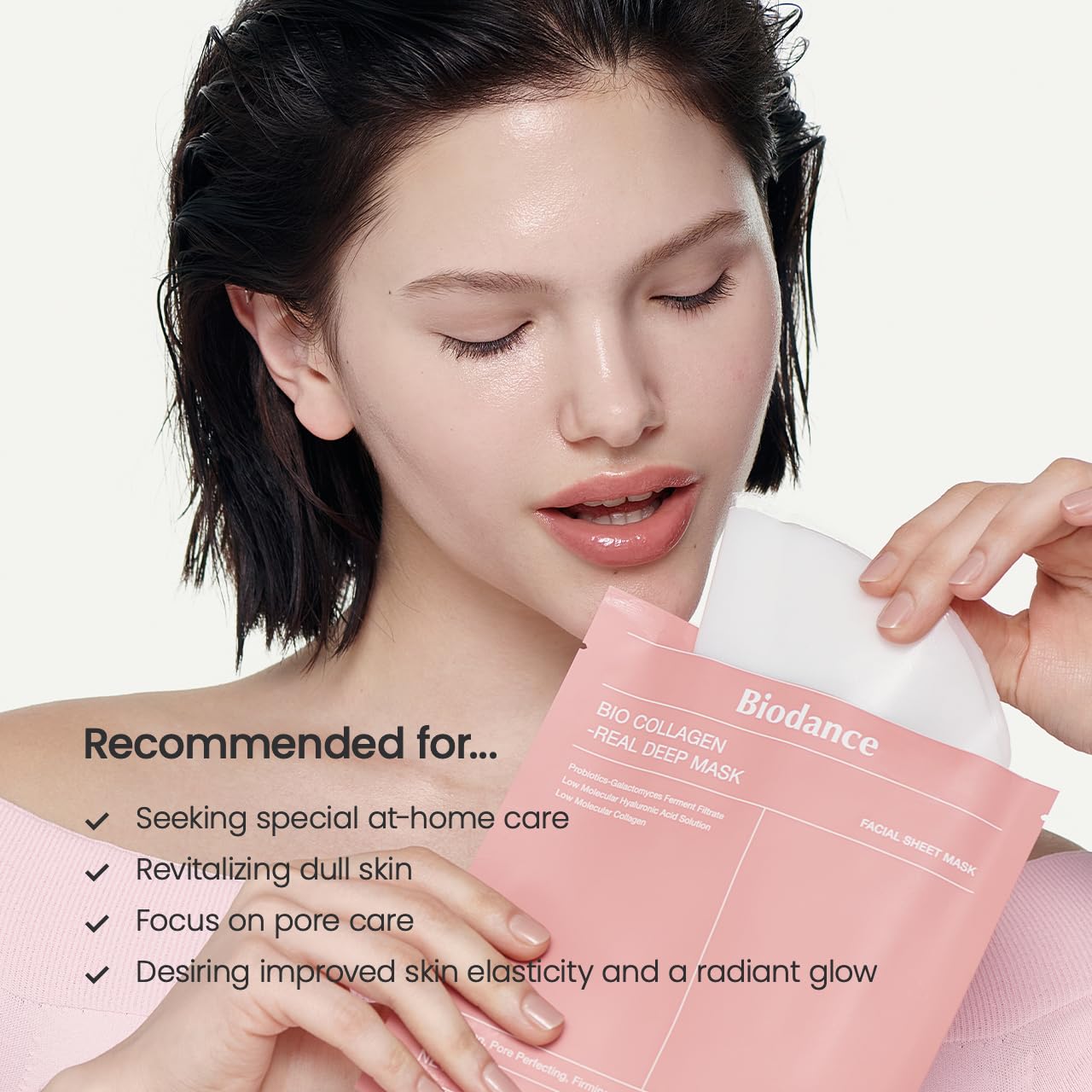 Merry & Bright  Bio-Collagen Real Deep Mask 4 Pack