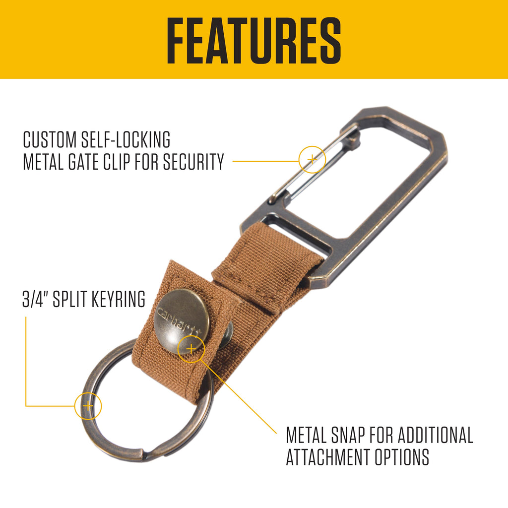 Merry & Bright Carhartt Unisex Adult Durable Metal Key Keeper