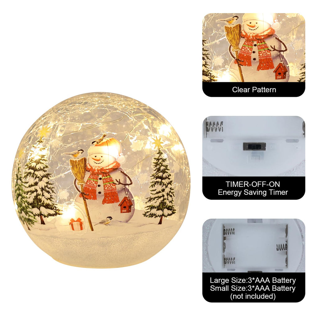 Merry & Bright: Golden Snow Globe Holiday Décor 3 Pack