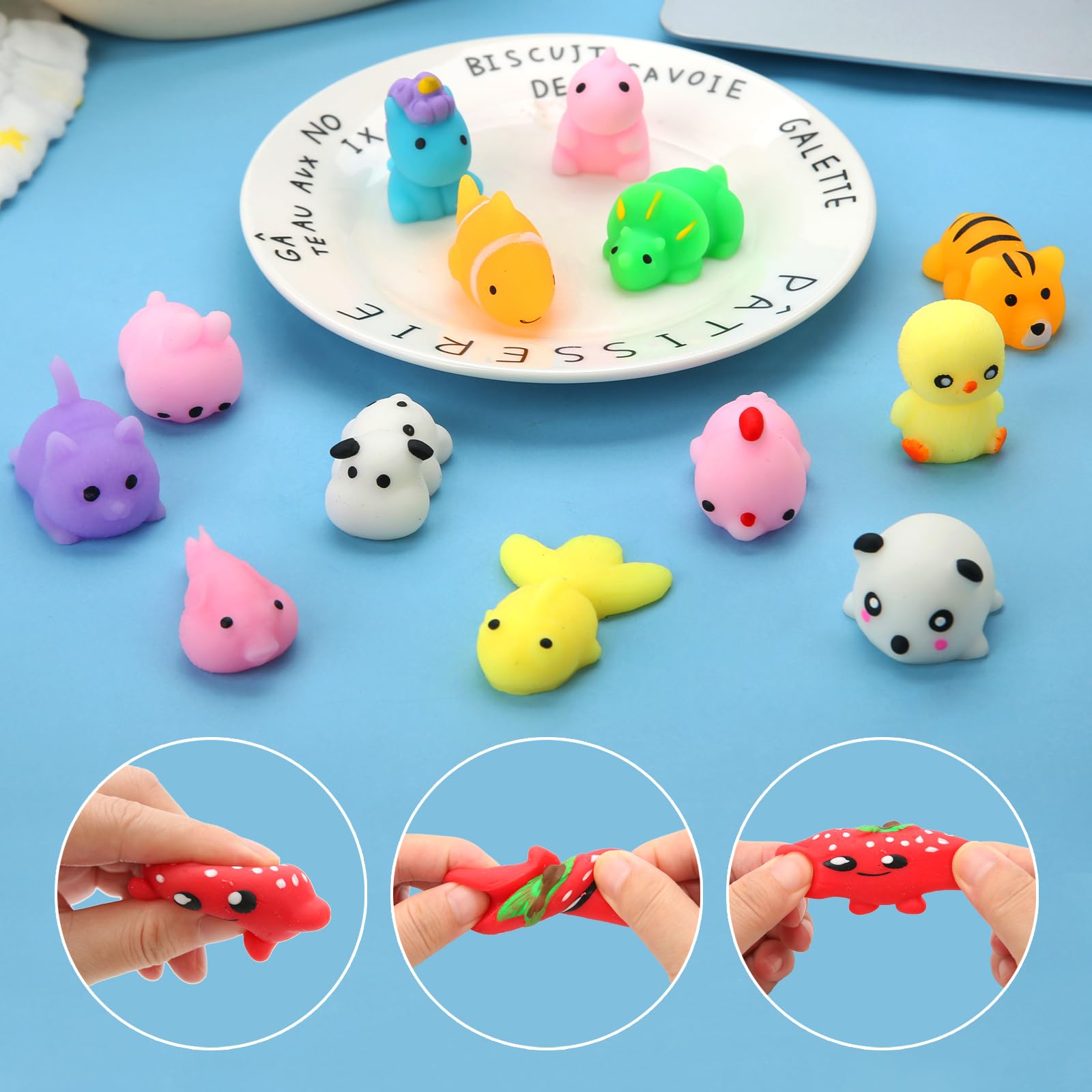 Merry and Bright Mantyplay 30-Piece Kawaii Squishy Toy Set – Fun Sensory Toys for Kids