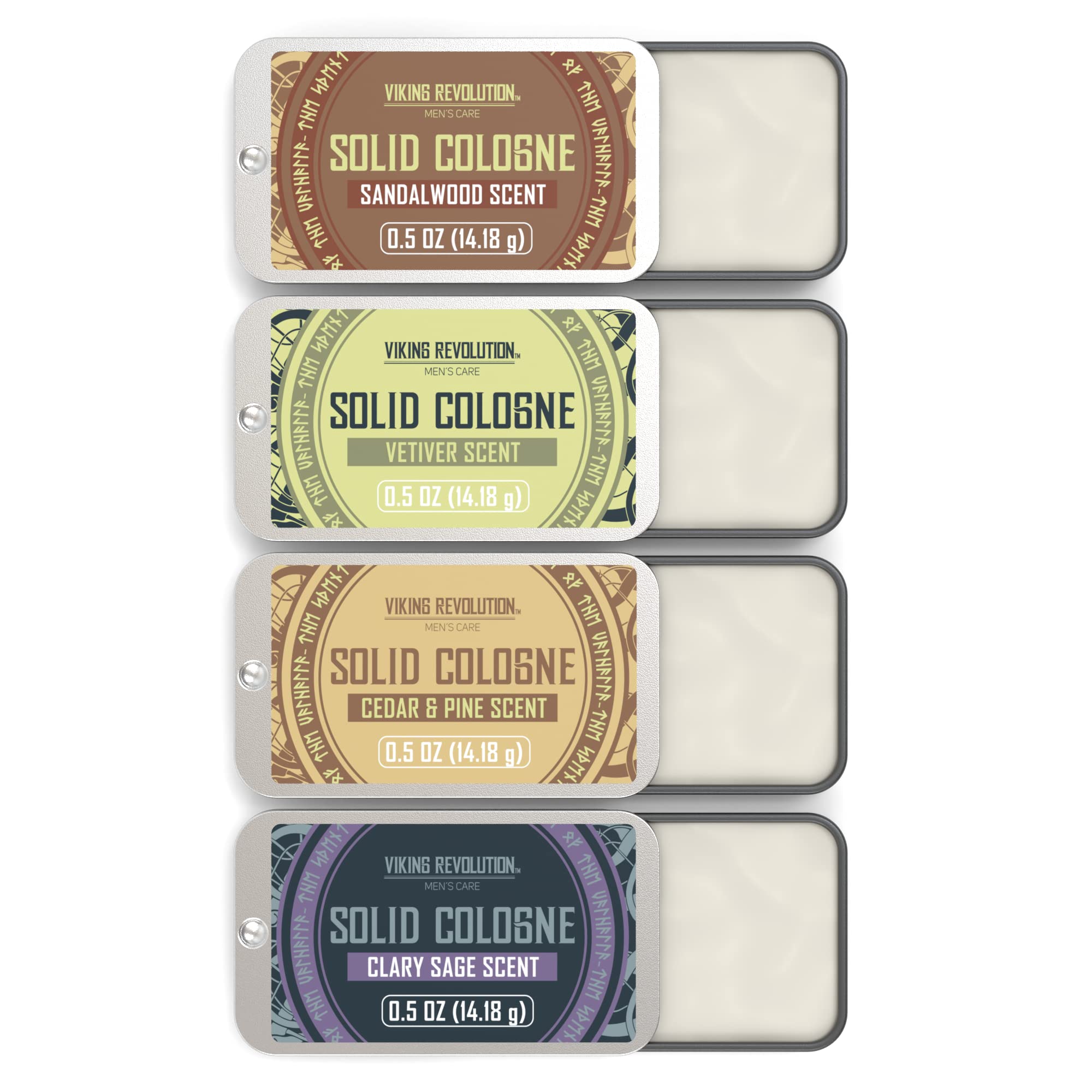 Merry & Bright 4 Pack Mens Solid Colognes