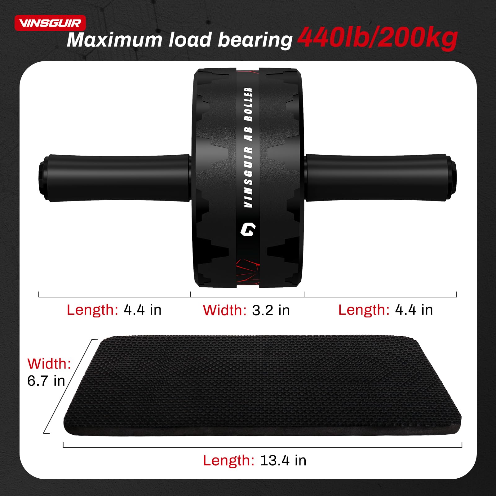 Merry & Bright Ab Roller Wheel, Abs Workout Equipment for Abdominal & Core Strength