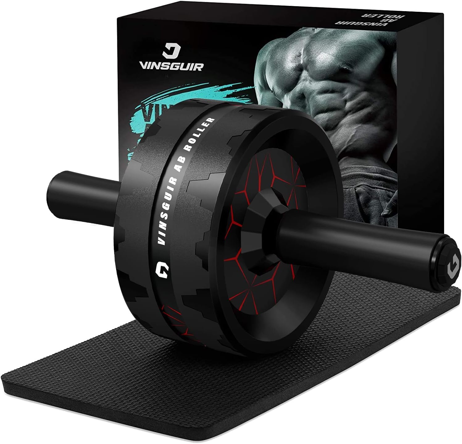 Merry & Bright Ab Roller Wheel, Abs Workout Equipment for Abdominal & Core Strength