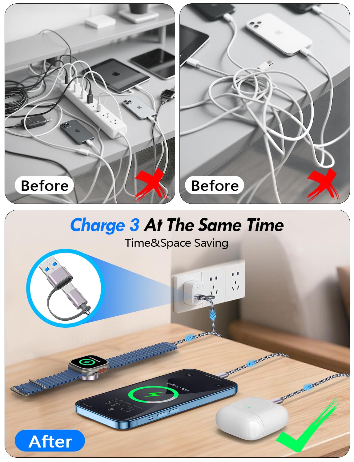 Merry & Bright 2Pack Multi Fast Charging Cable
