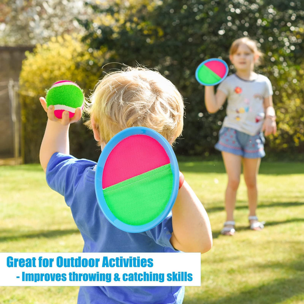 Merry & Bright Classic 90s Toss and Catch Game for Kids – Blue