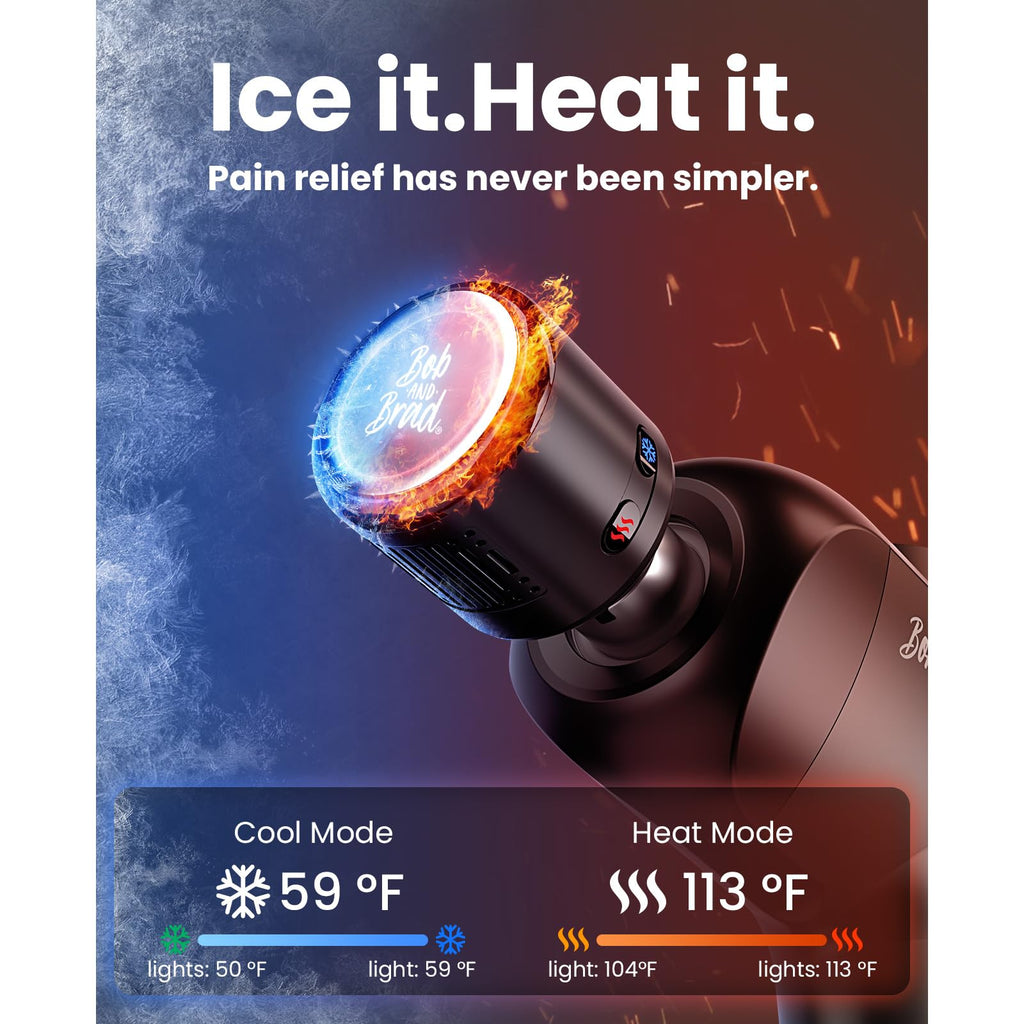 Merry & Bright X6 Pro Max Heat & Cold Deep Tissue Massage Gun
