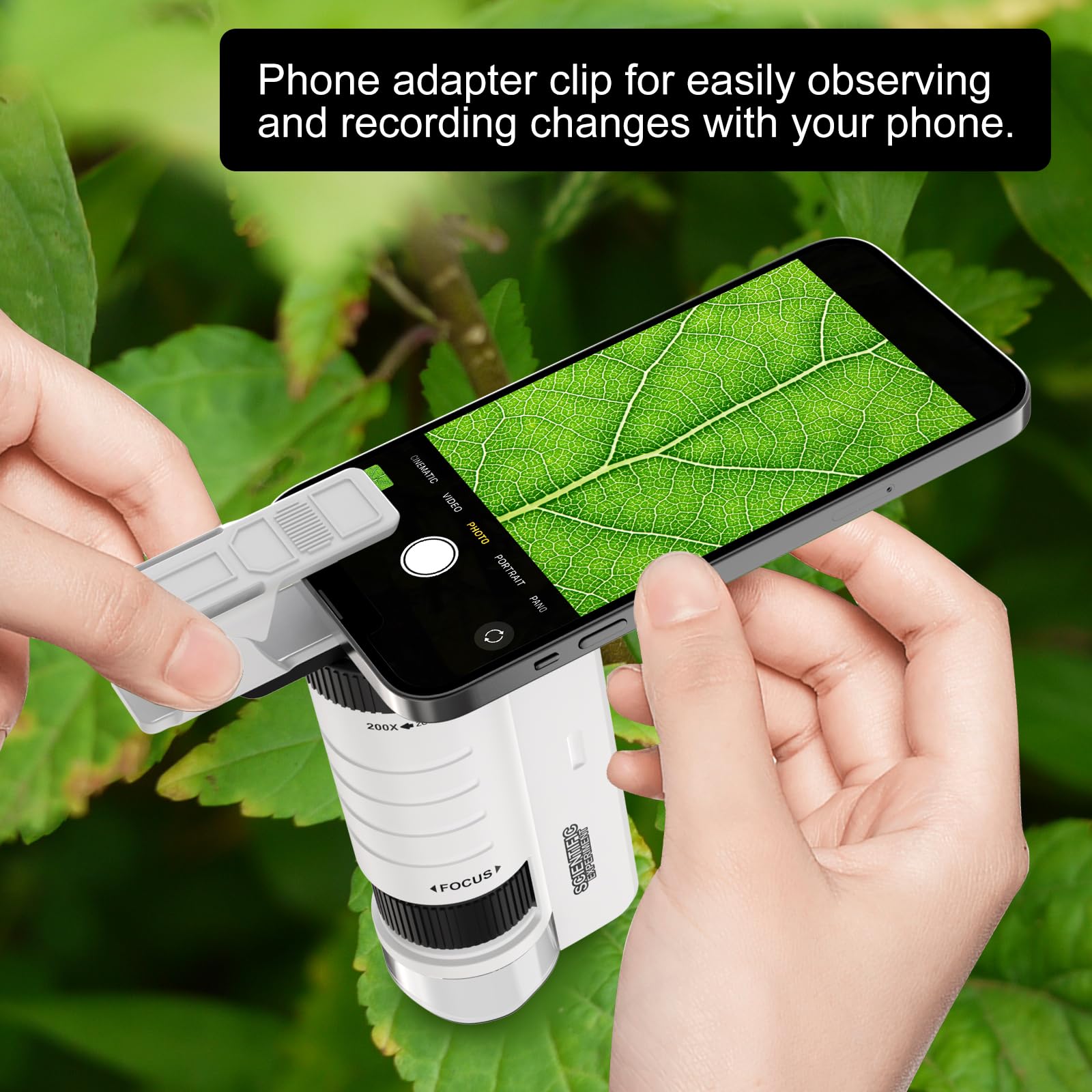 Merry and Bright Mini Microscope for Kids – 60X–120X Magnification STEM Explorer