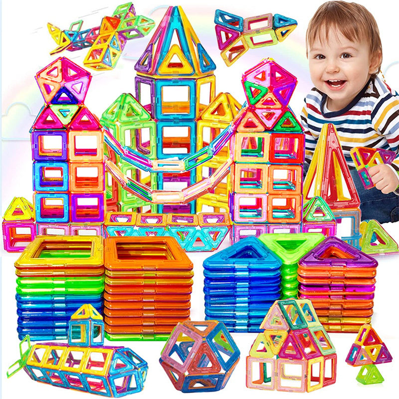 Merry & Bright Magnetic Building Blocks – DIY Construction Set for Kids
