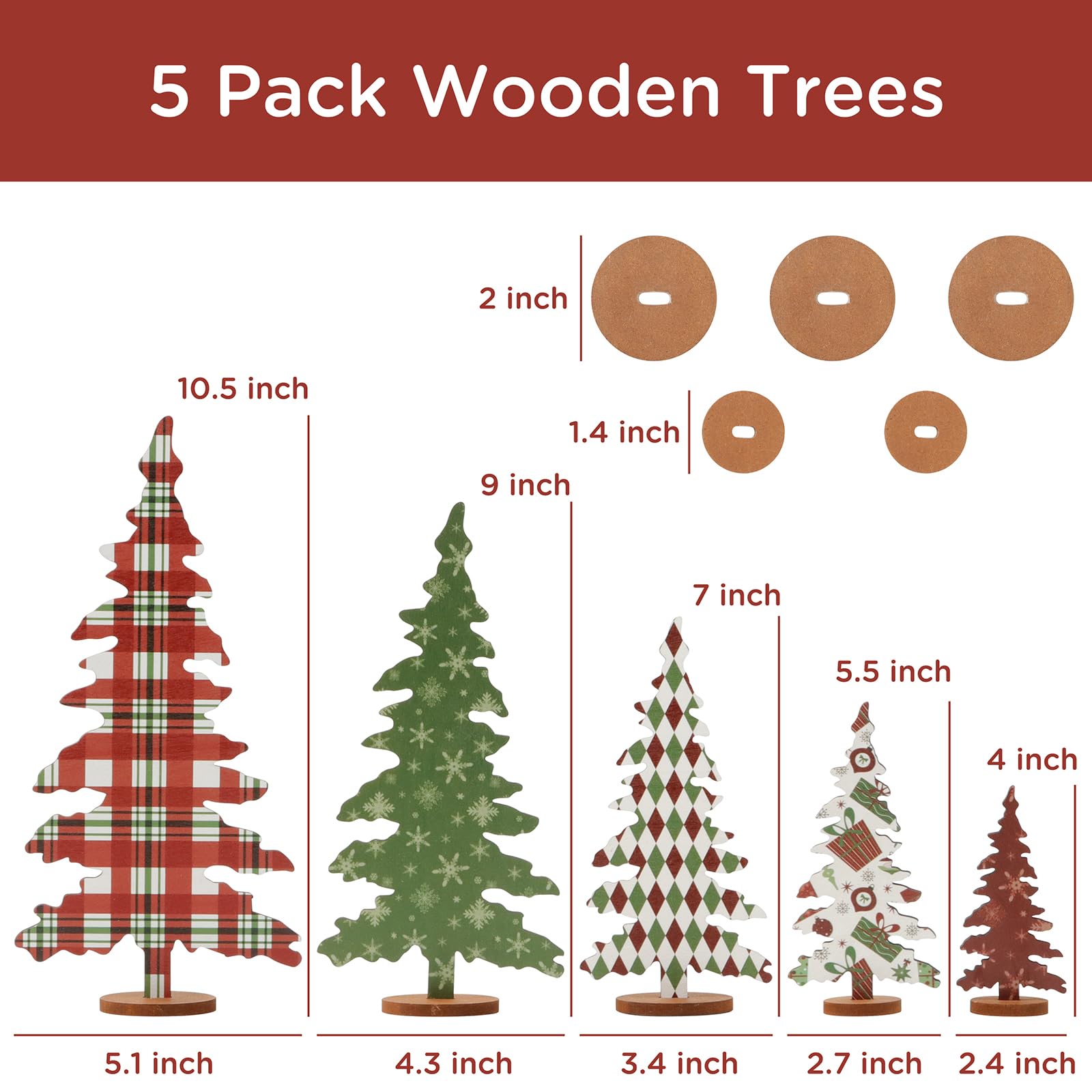 Merry & Bright: 5-Piece Christmas Tree Set – Festive Holiday Decor