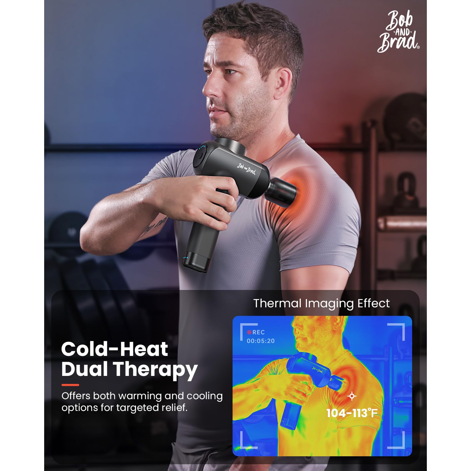 Merry & Bright X6 Pro Max Heat & Cold Deep Tissue Massage Gun
