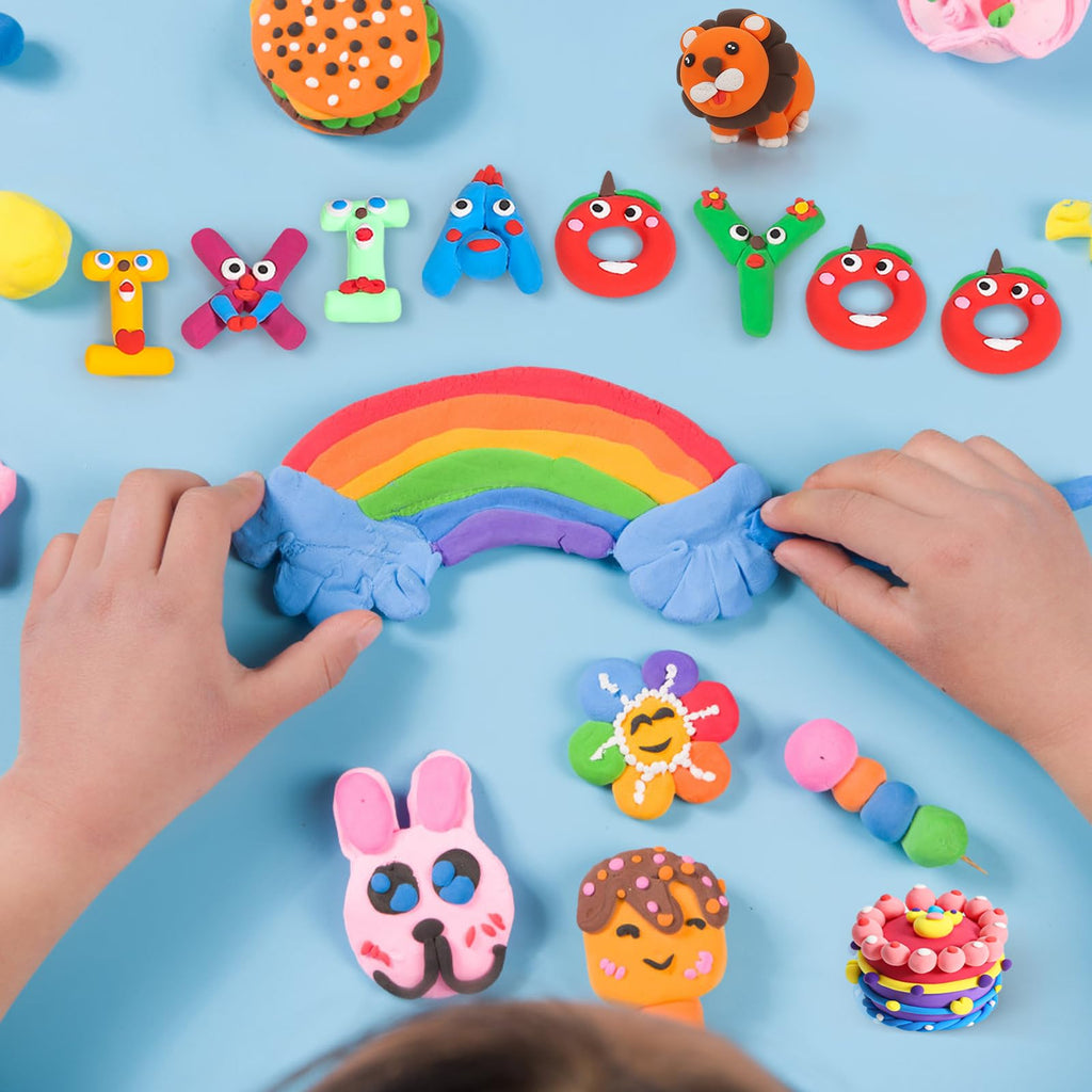 Merry & Bright  30-Color Modeling Clay Kit with Tools for Kids