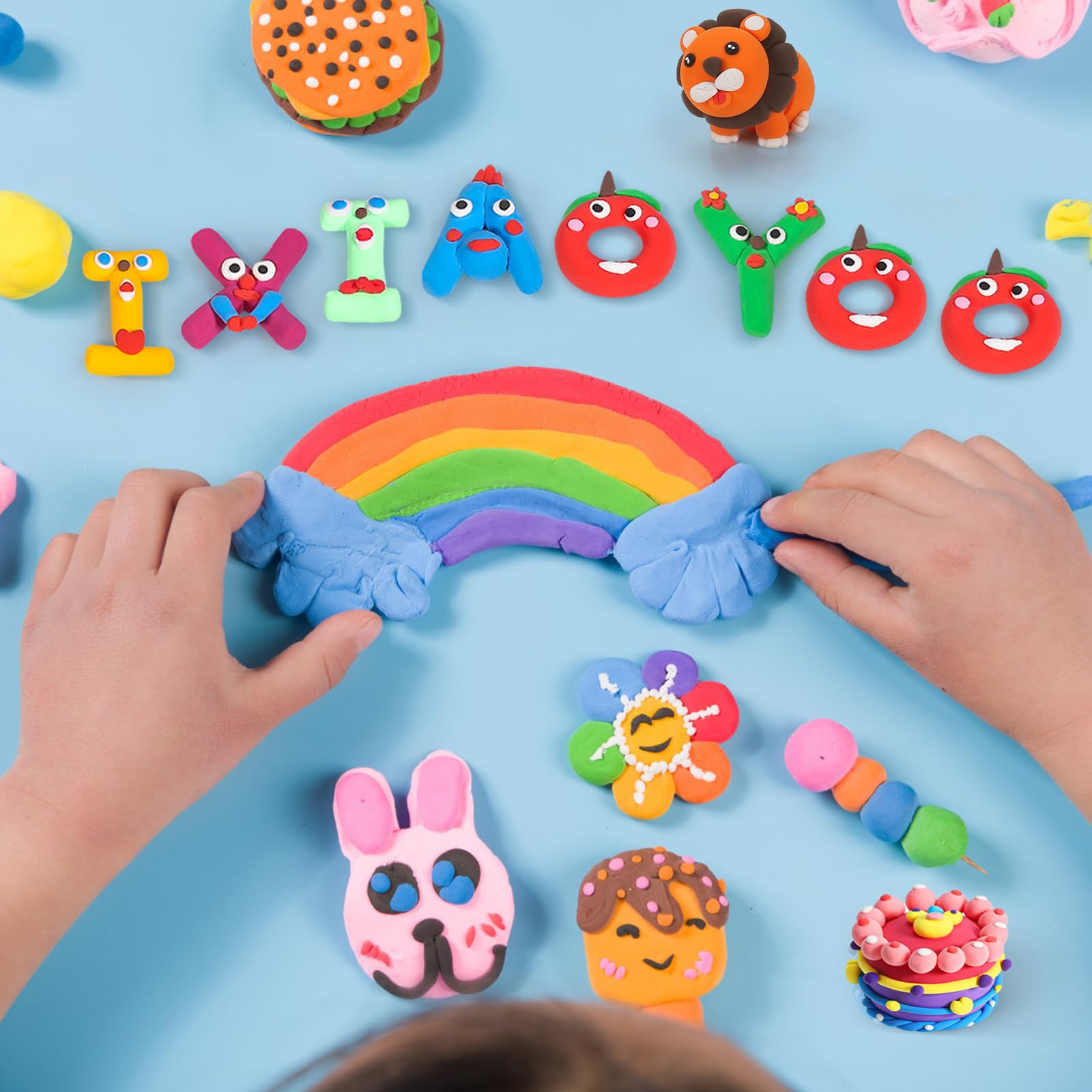 Merry & Bright  30-Color Modeling Clay Kit with Tools for Kids