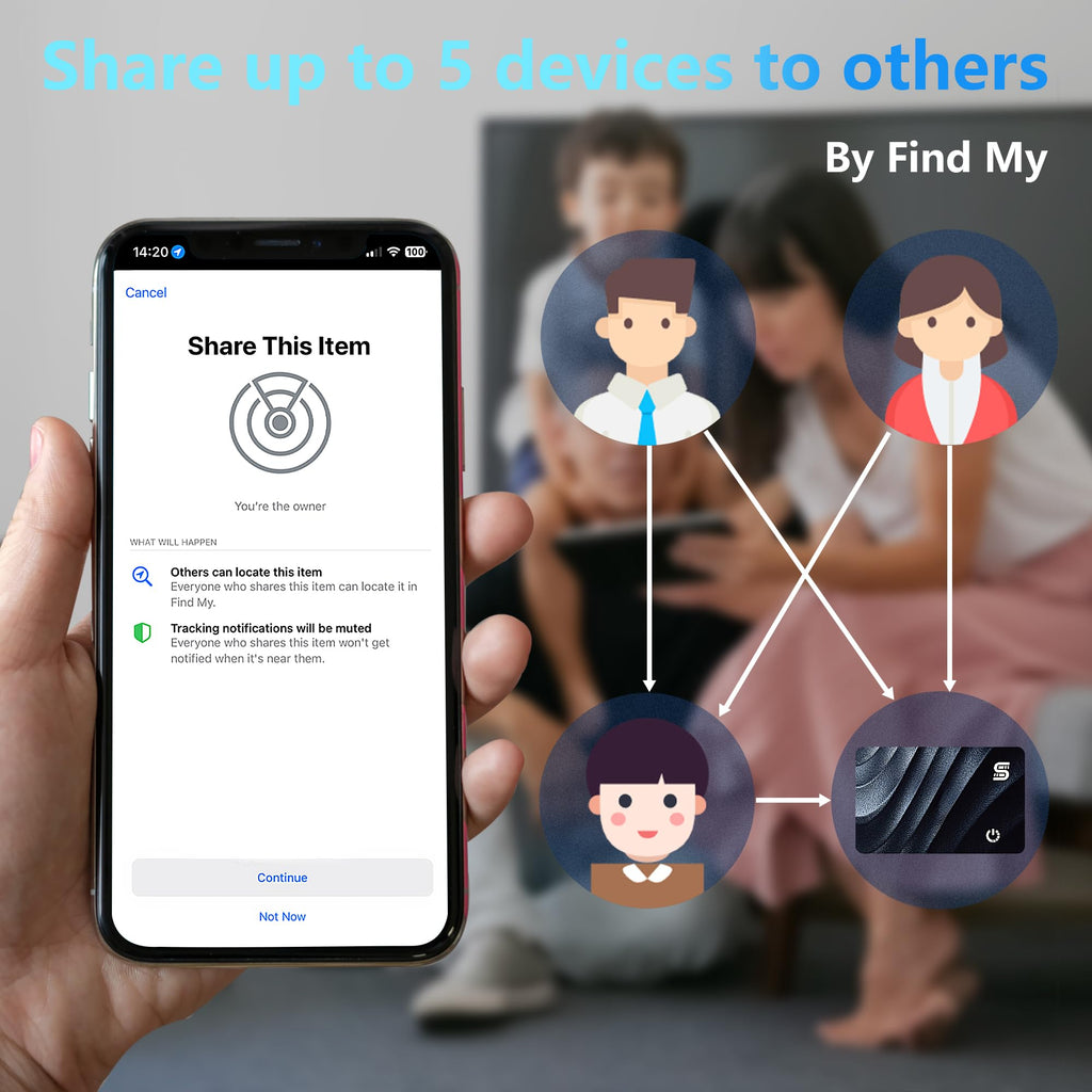 Merry & Bright Wireless Bluetooth Tracker – Slim Finder Card