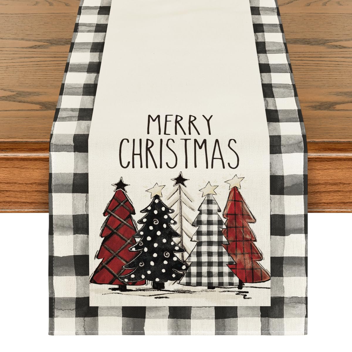 Merry & Bright: Multi-Color Christmas Table Runner – 13 x 72 Inch Holiday Decor