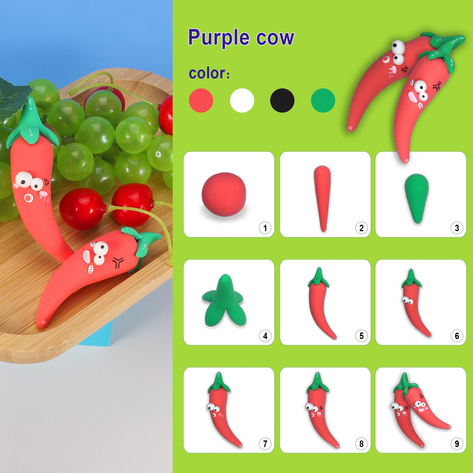 Merry & Bright  30-Color Modeling Clay Kit with Tools for Kids
