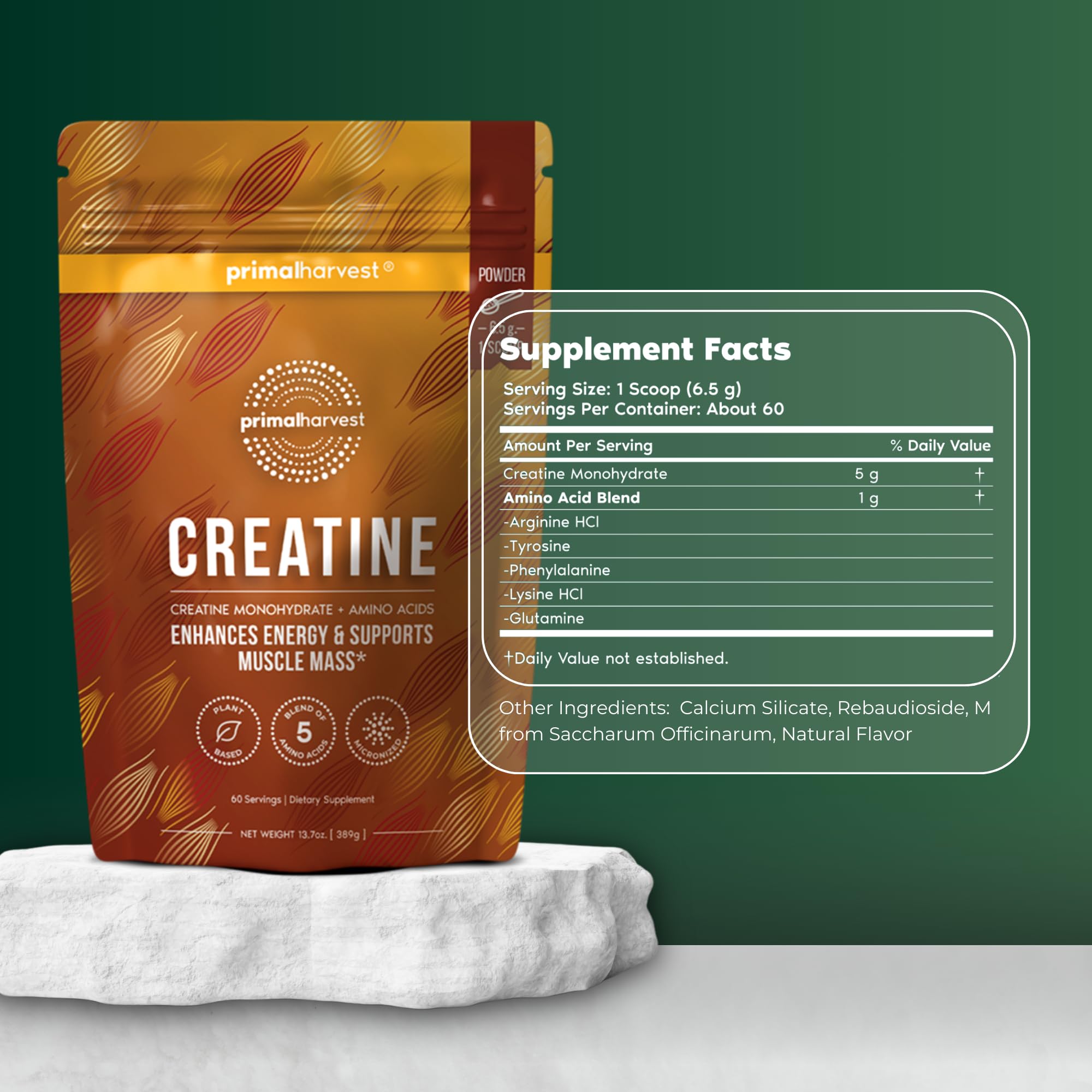 Merry & Bright Creatine Powder Supplement for Men