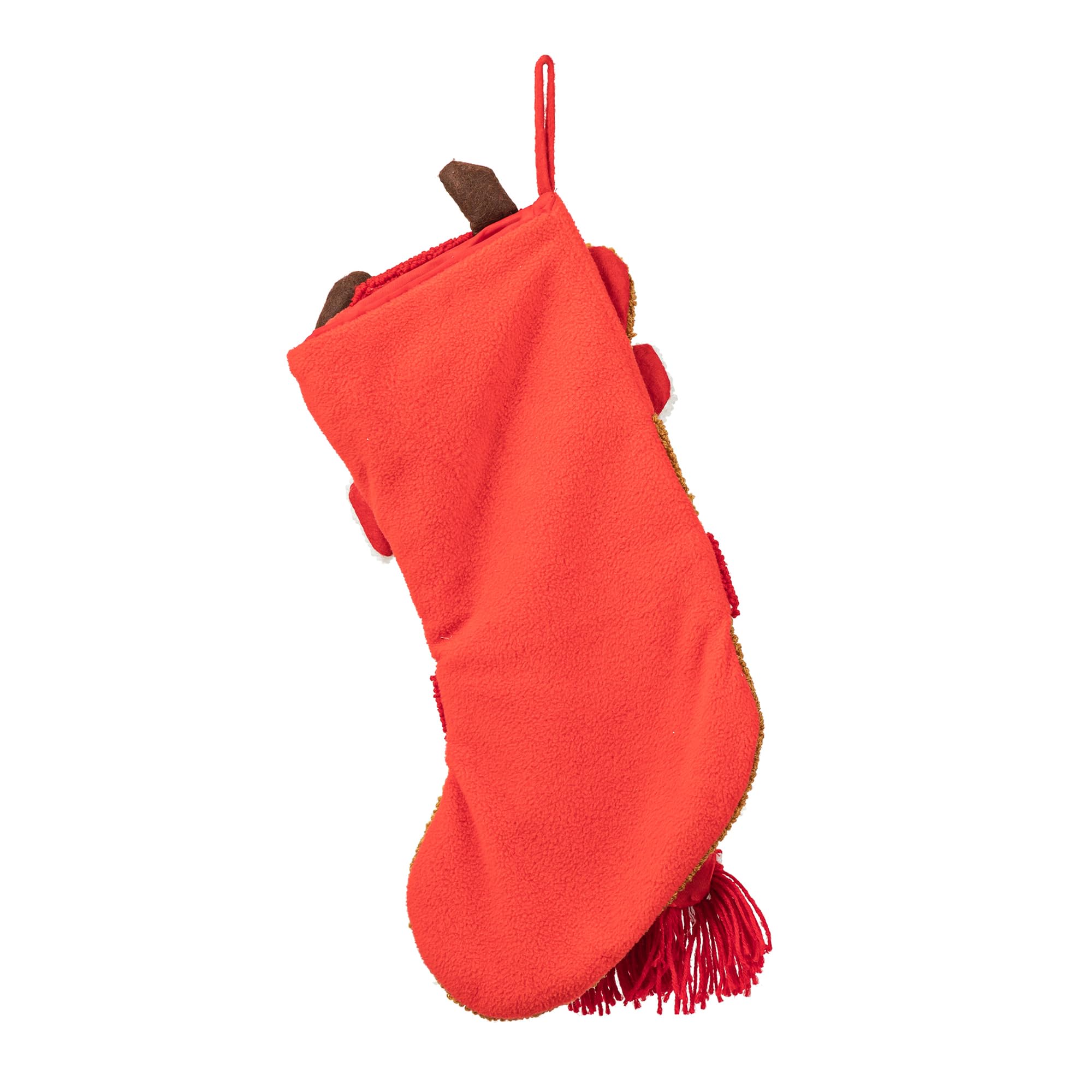 Merry & Bright 18" Green Knit Christmas Stocking – Soft Holiday Decoration & Gift Holder
