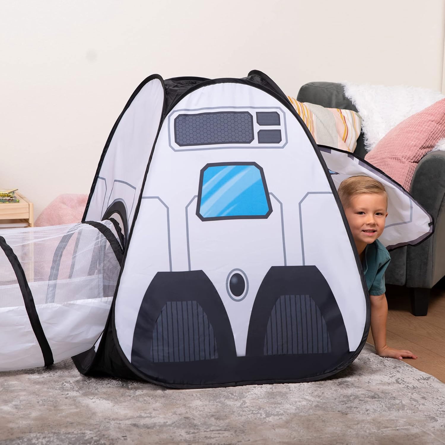 Merry and Bright Kids White Space Play Tent & Tunnel Set