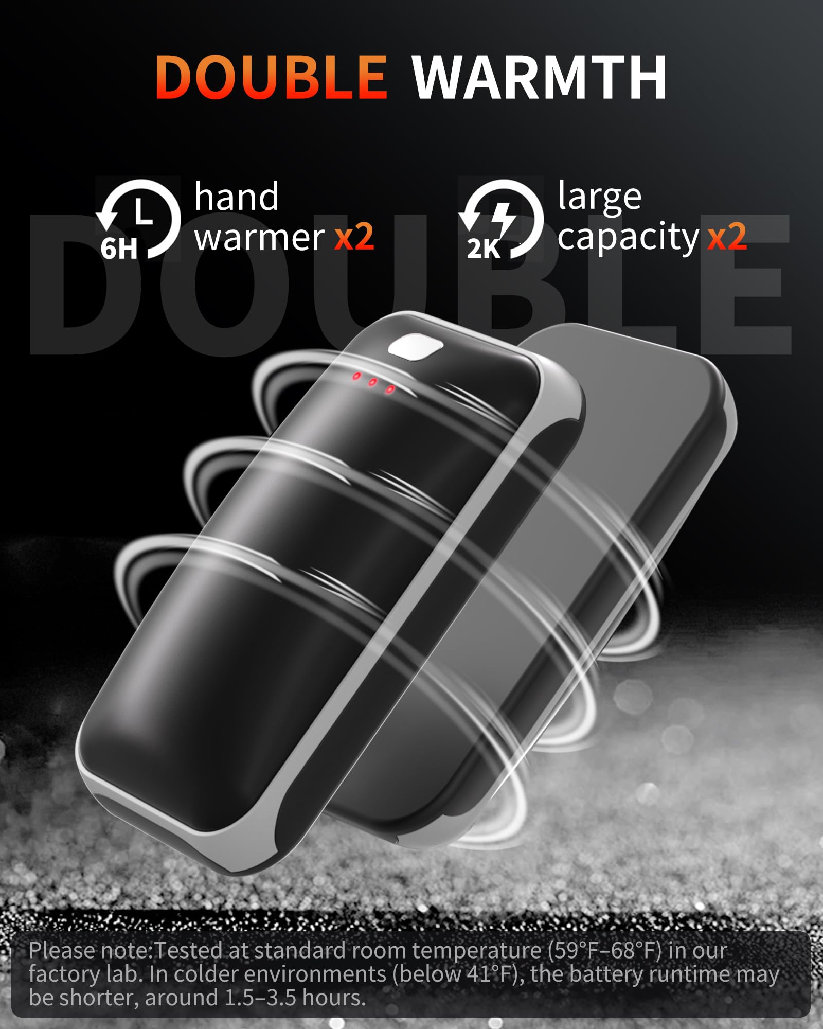 Merry & Bright Hand Warmers Rechargeable, 2 Pack