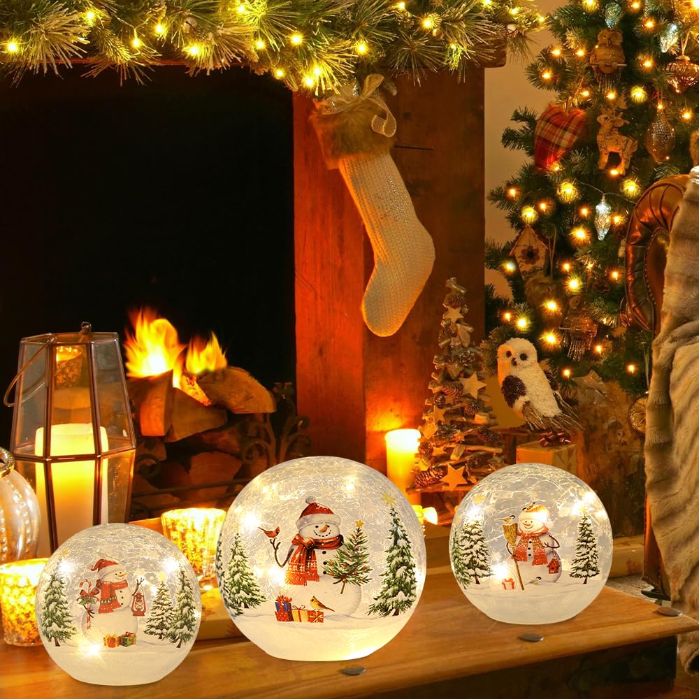 Merry & Bright: Golden Snow Globe Holiday Décor 3 Pack