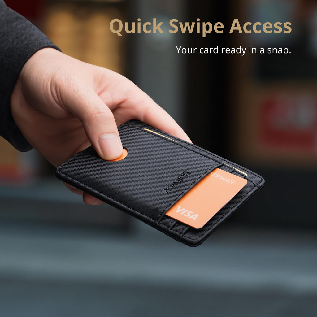Merry & Bright Minimalist Front Pocket RFID Blocking Leather Wallets