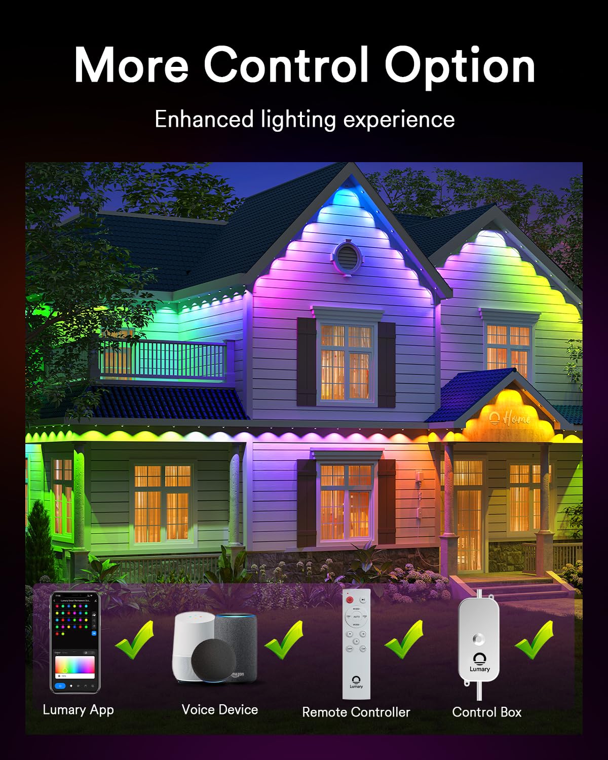 Merry & Bright Smart LED Outdoor Lights – 158FT