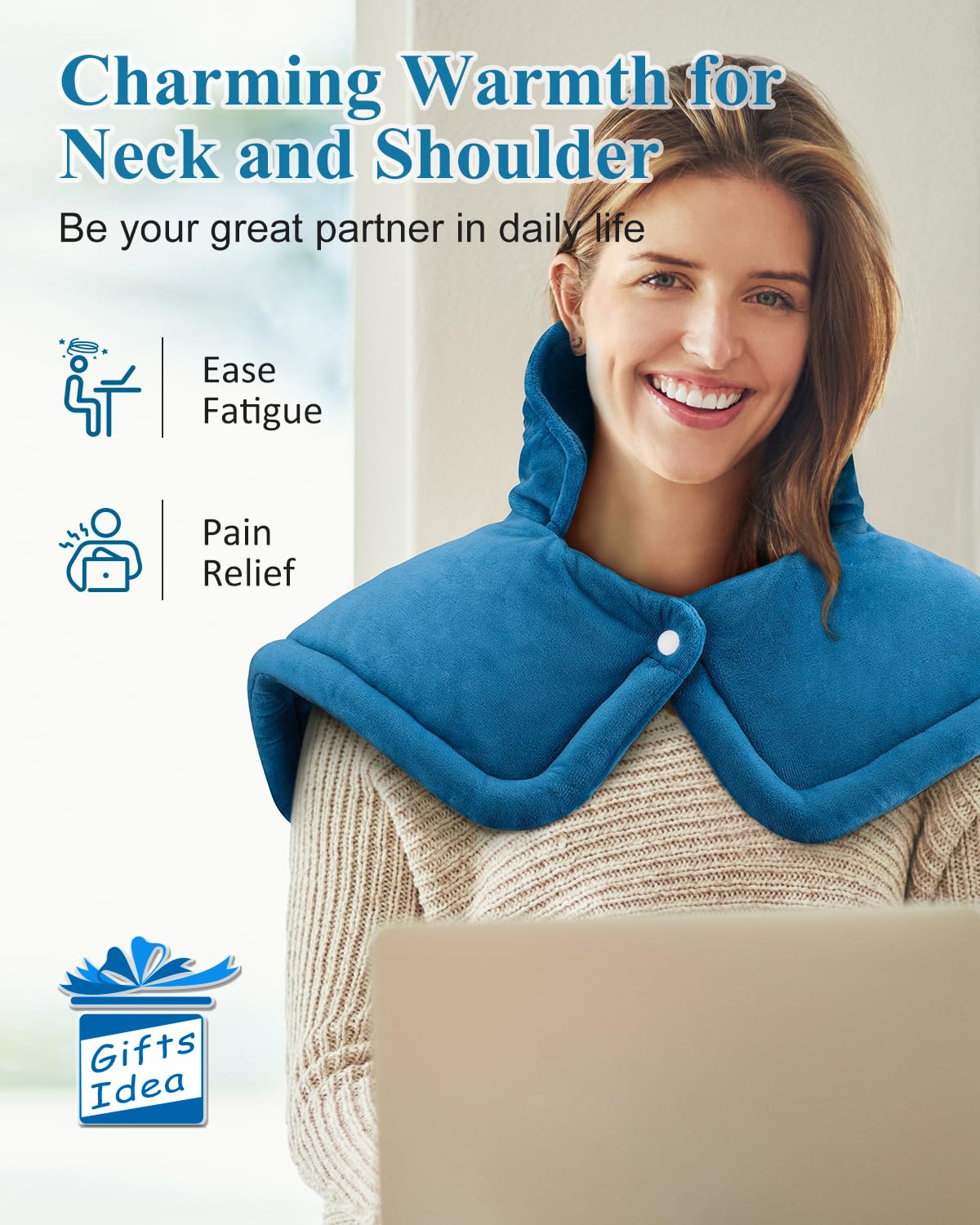 Merry & Bright Neck & Shoulder Heating Pad – Soothing Warmth & Relaxation