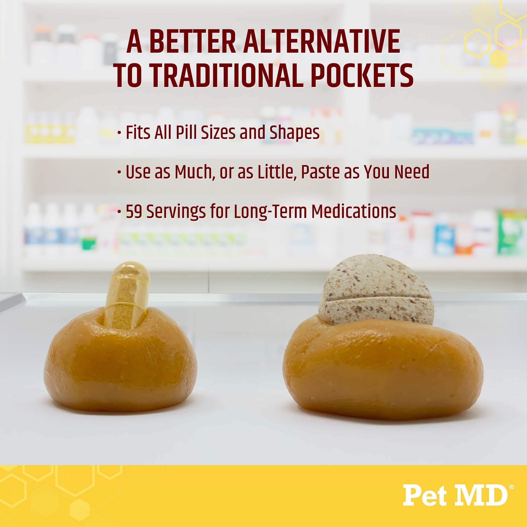 Merry and Bright Pet Pill Pocket Treats – Cheese & Bacon Flavor, Low-Calorie