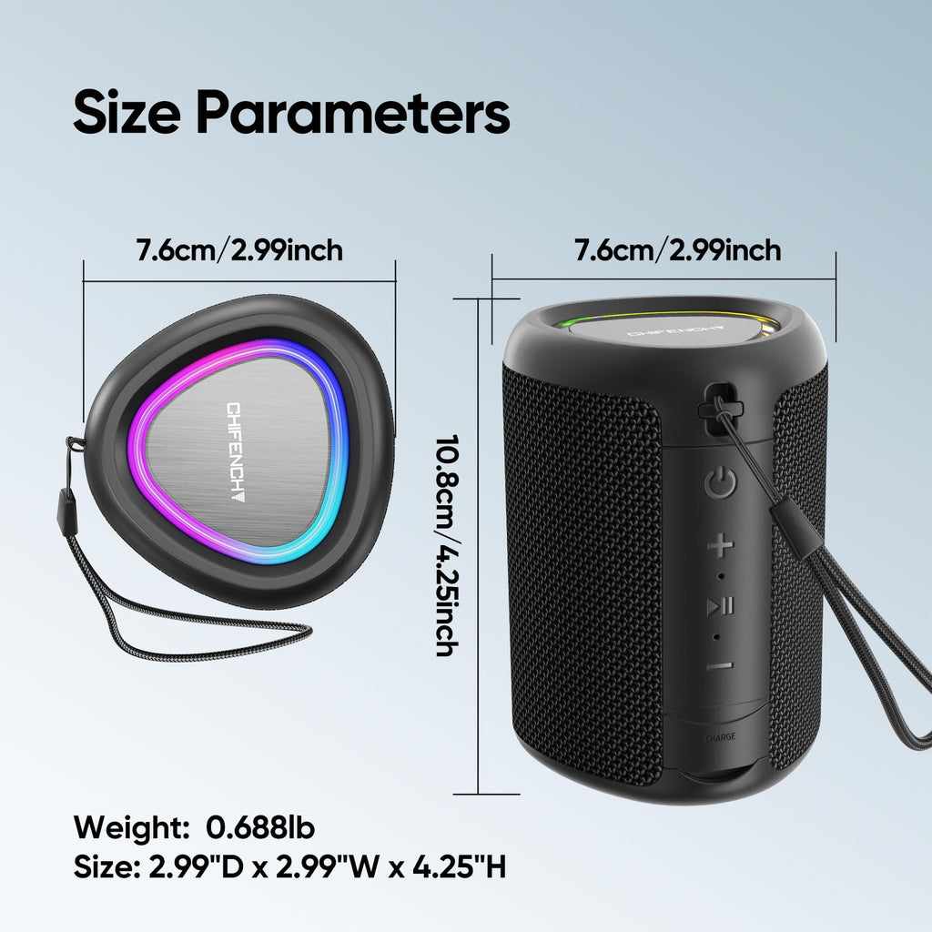 Merry & Bright Portable Bluetooth Speaker with Lights