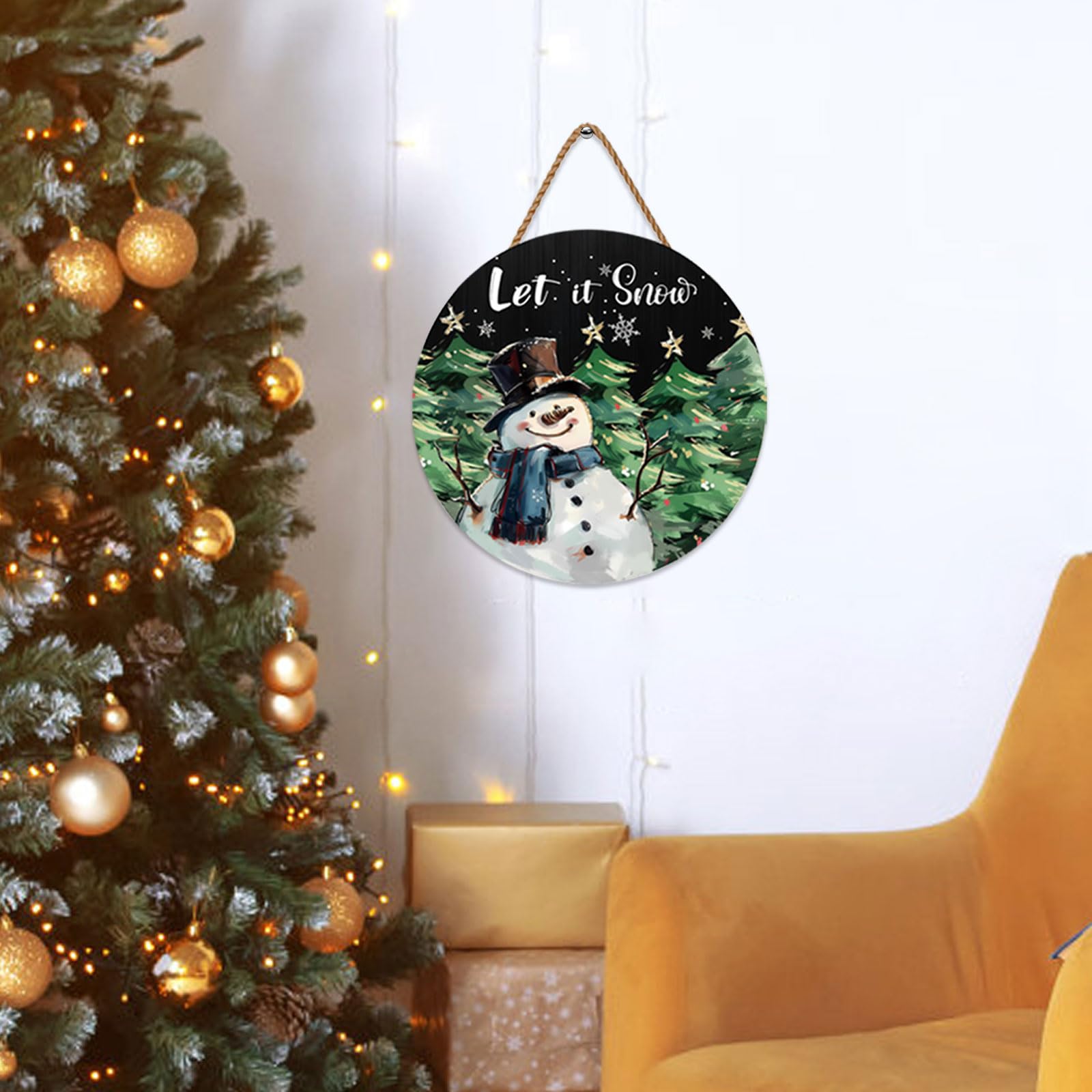 Merry & Bright – Winter Welcome Door Sign