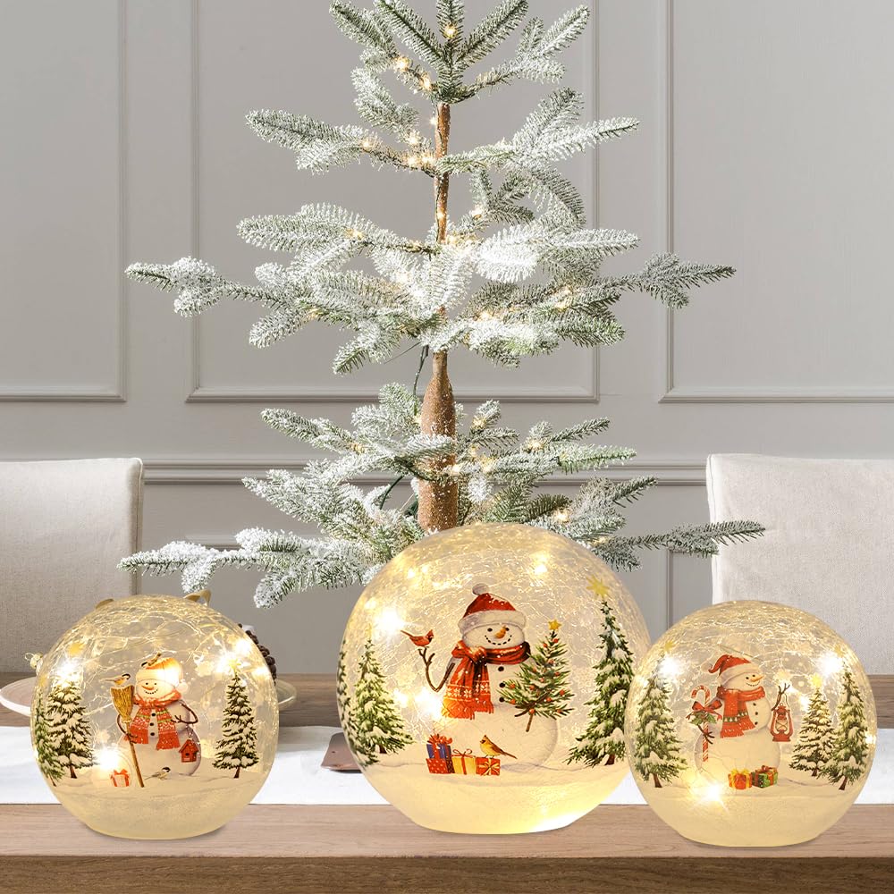 Merry & Bright: Golden Snow Globe Holiday Décor 3 Pack