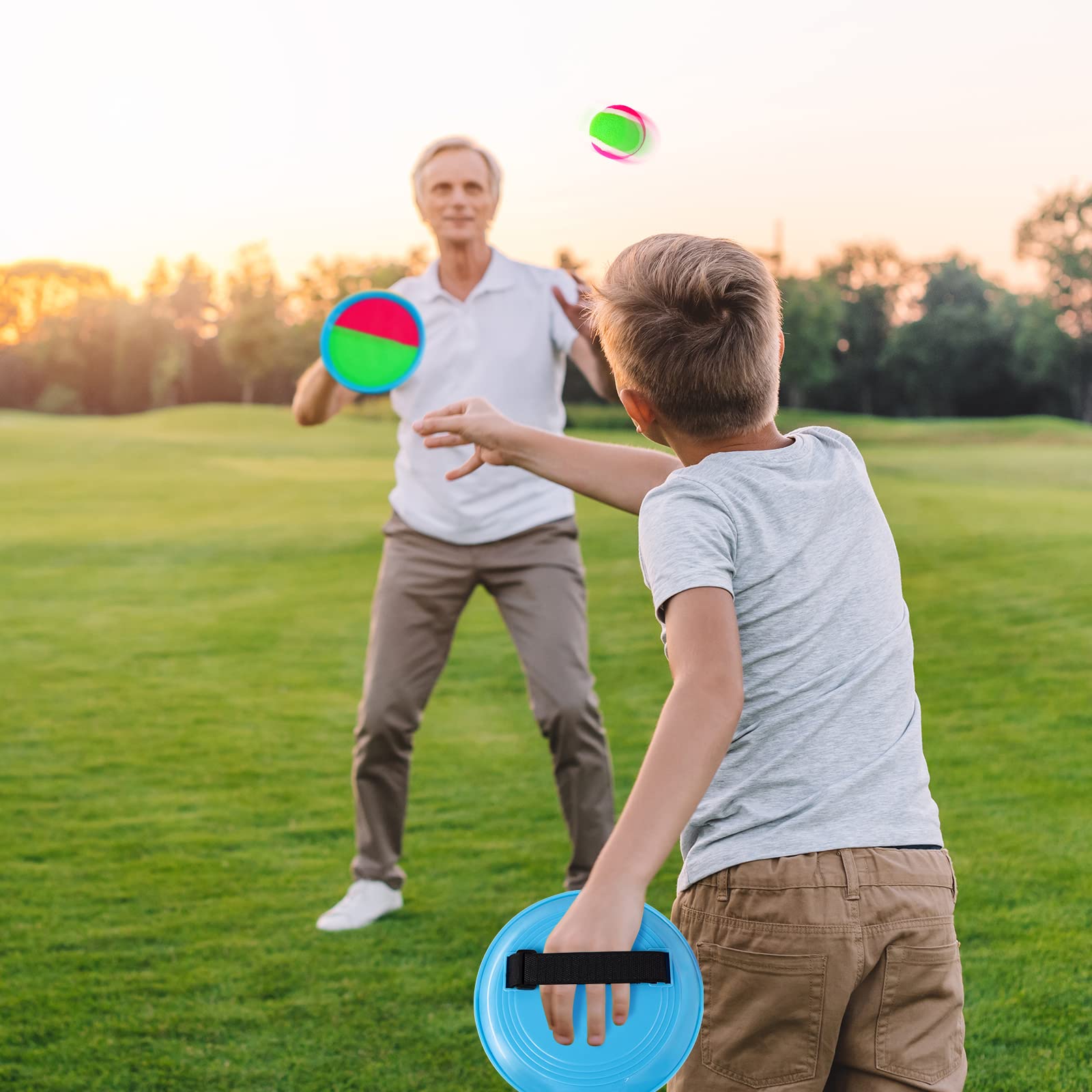 Merry & Bright Classic 90s Toss and Catch Game for Kids – Blue