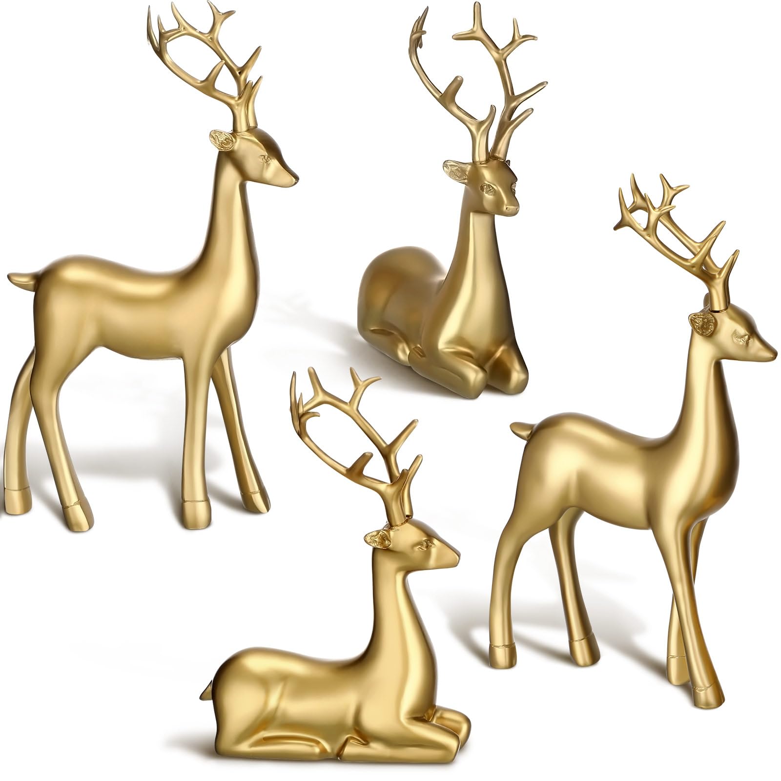Merry & Bright 4 Pcs Christmas Reindeer