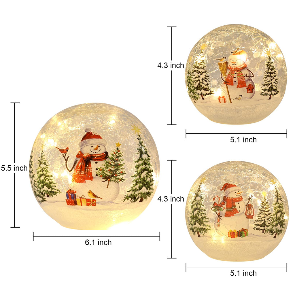 Merry & Bright: Golden Snow Globe Holiday Décor 3 Pack
