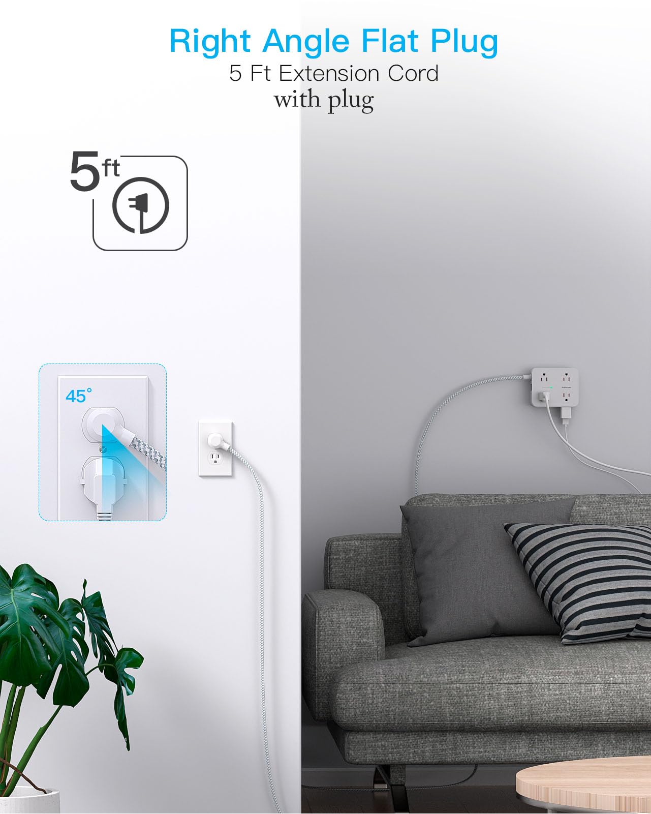 Merry & Bright Surge Protector Power Strip