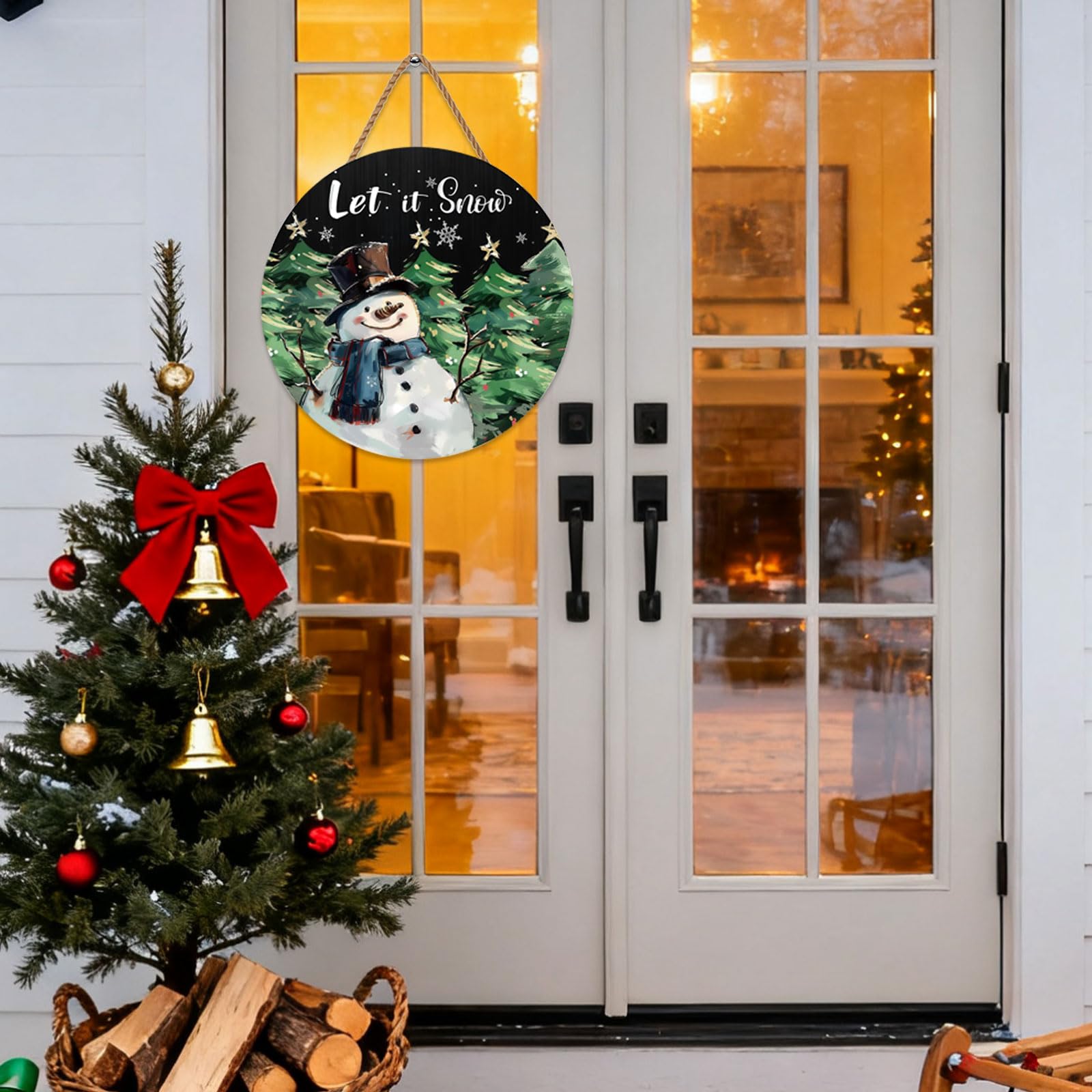 Merry & Bright – Winter Welcome Door Sign