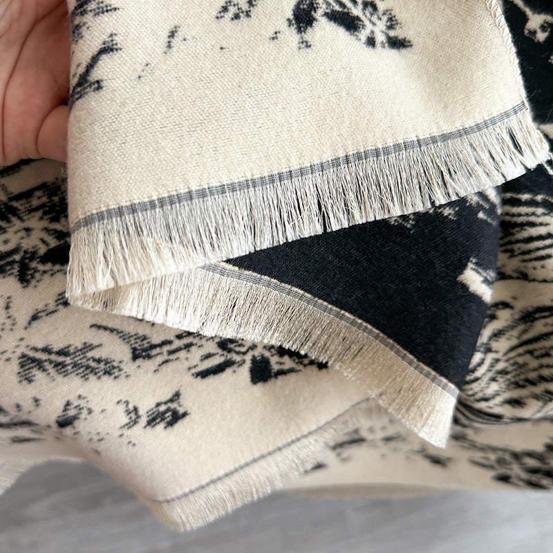 Merry & Bright Women's All-match Ink Color Scarf Shawl