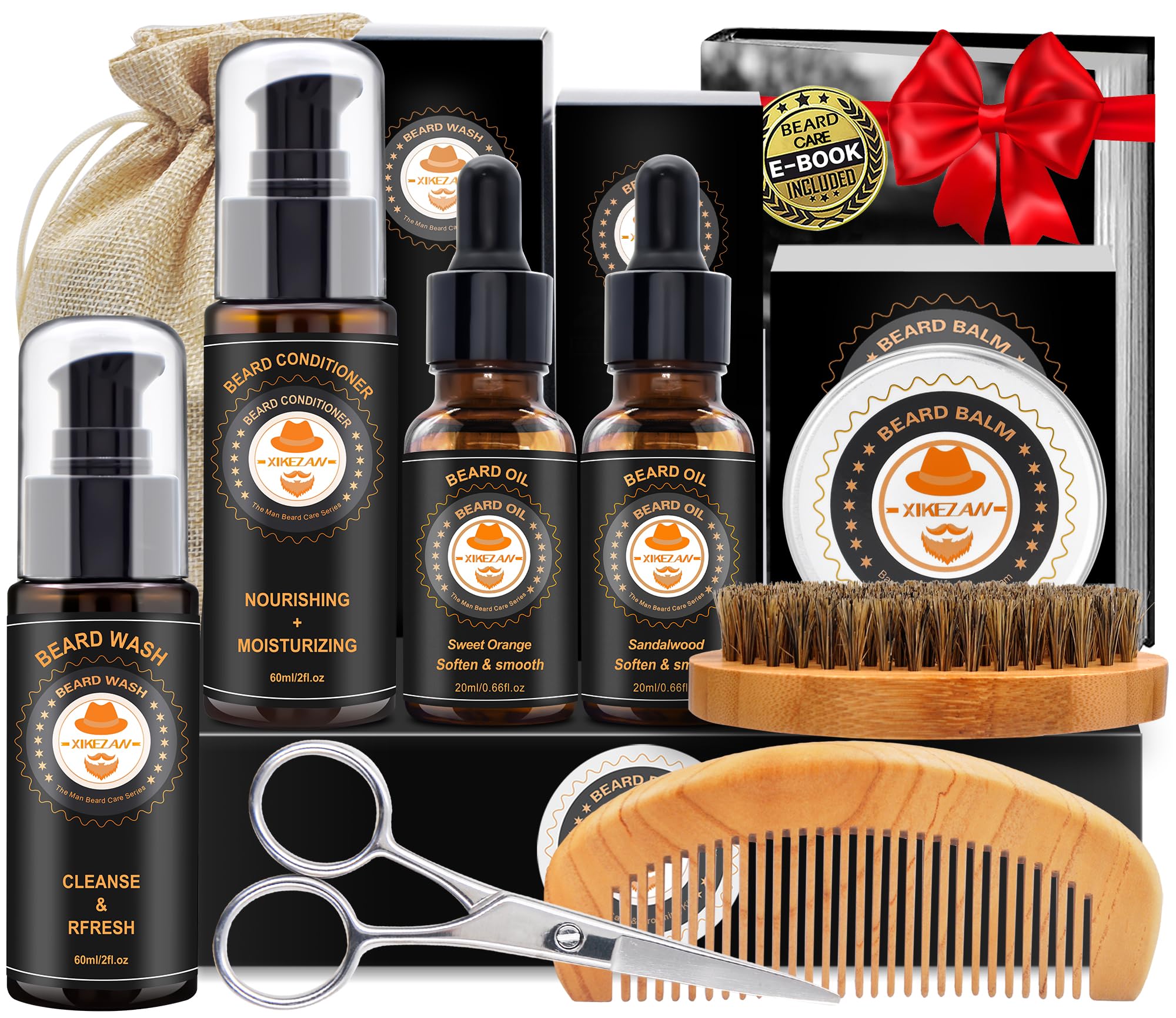 Merry & Bright Beard Grooming Kit – Complete Beard Care Set