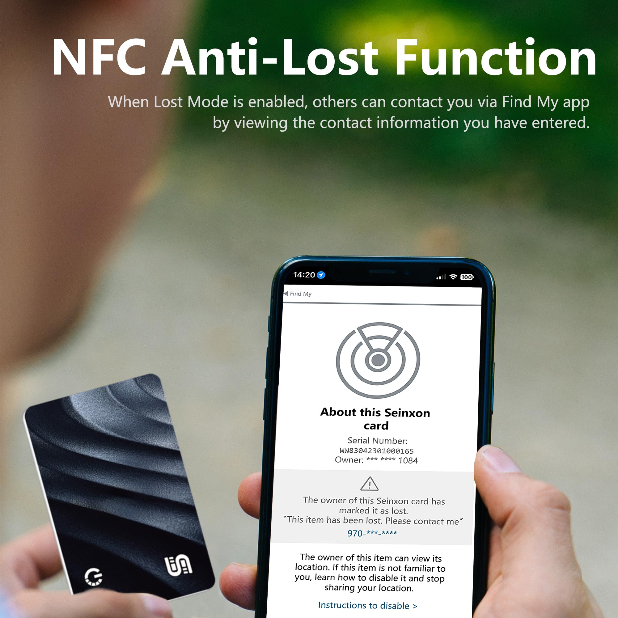 Merry & Bright Wireless Bluetooth Tracker – Slim Finder Card