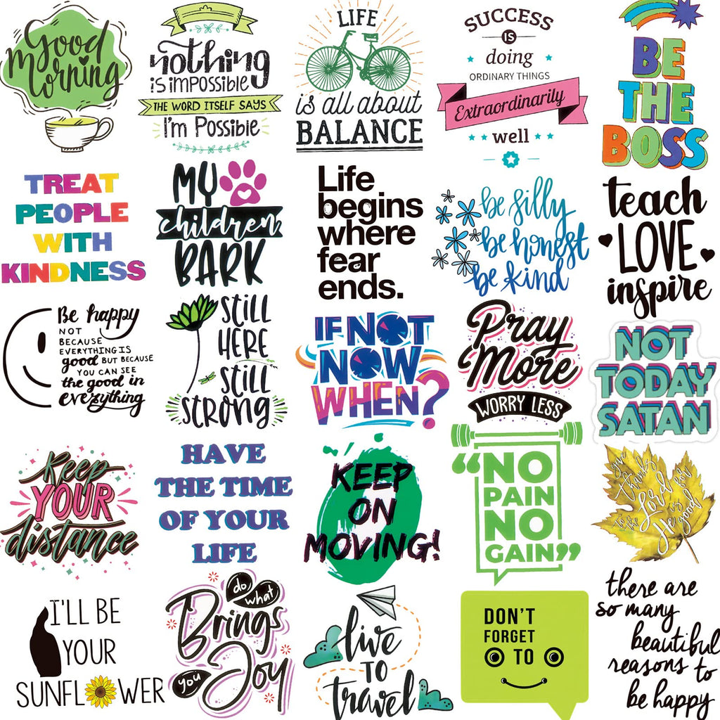 Merry & Bright 300PCS Motivational Words Stickers for Adults